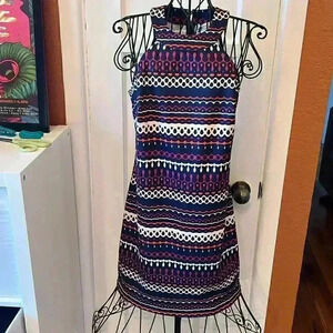 NWT - TRINA TURK Navy Halter dress-Sz S